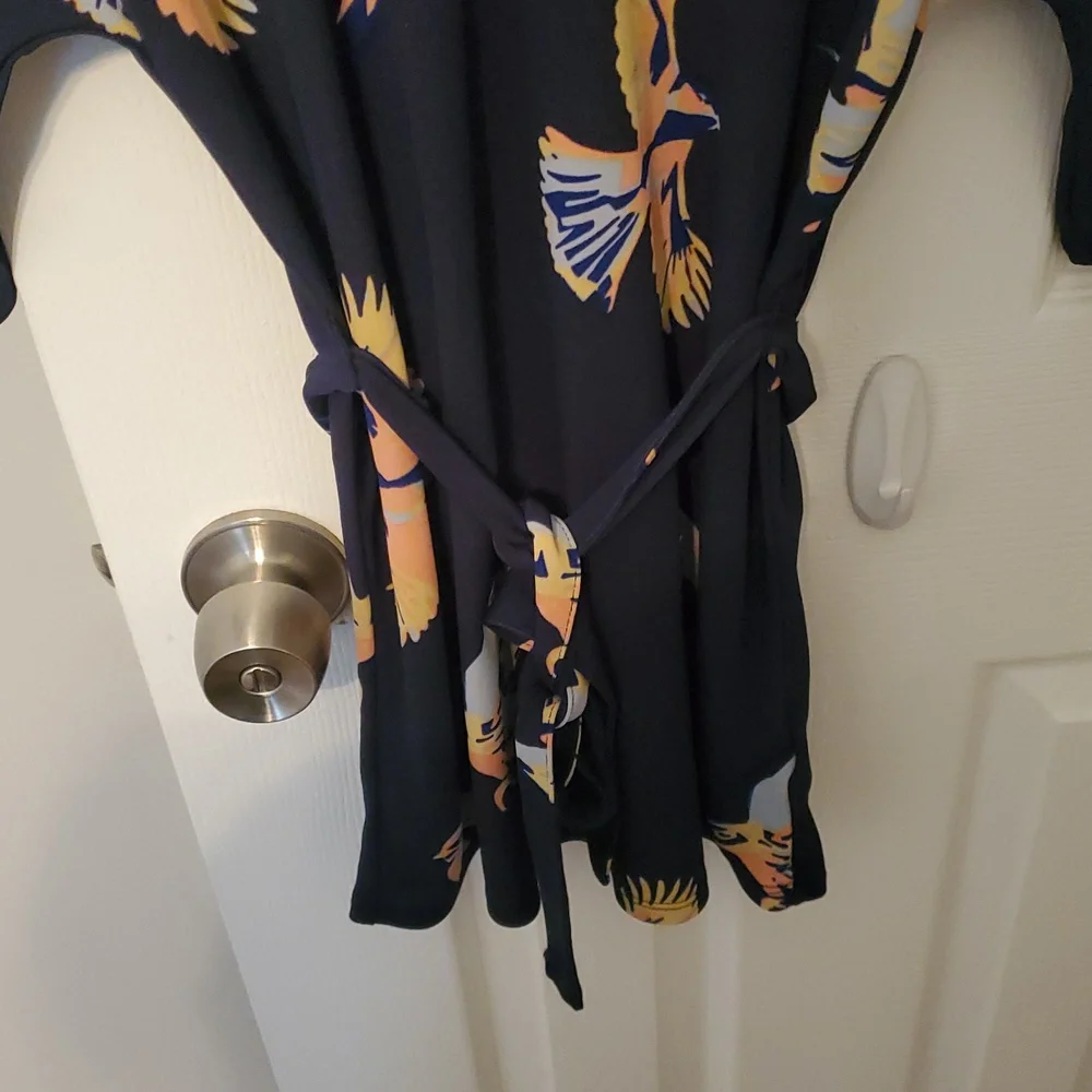 Anthropologie Deletta Fly Away Bird Navy Tunic - Picture 10 of 11